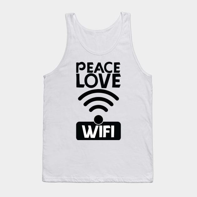 love peace wifi Tank Top by teestaan